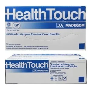 GUANTES DE LATEX CON POLVO HEALTH TOUCH