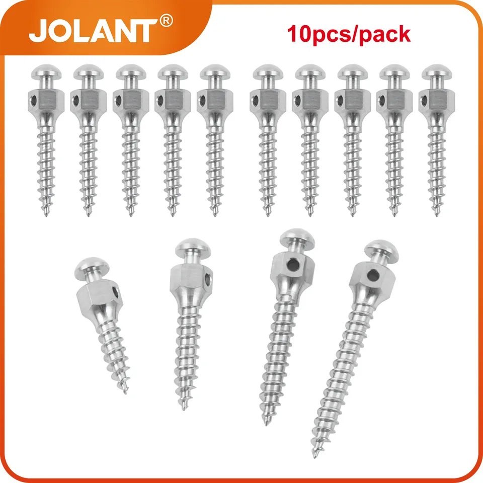 10 unids/pack JOLANT Dental ortodoncia Mini implante Micro tornillos destornillador autoperforante herramienta a juego tornillo de hueso de aleación de titanio