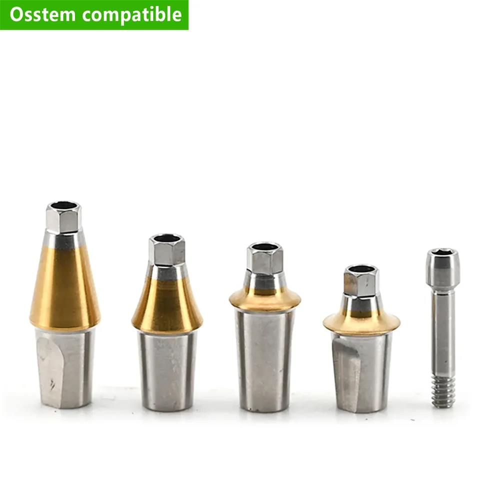 Para montón de transferencia Dental Osstem con conexión hexagonal doble OEM ODM grado 5 prótesis de muelle de titanio venta directa de fábrica