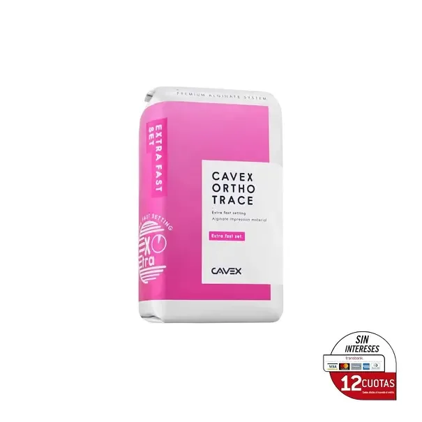 Alginato Cavex Orthotrace, para Impresiones de Ortodoncia. 500grs
