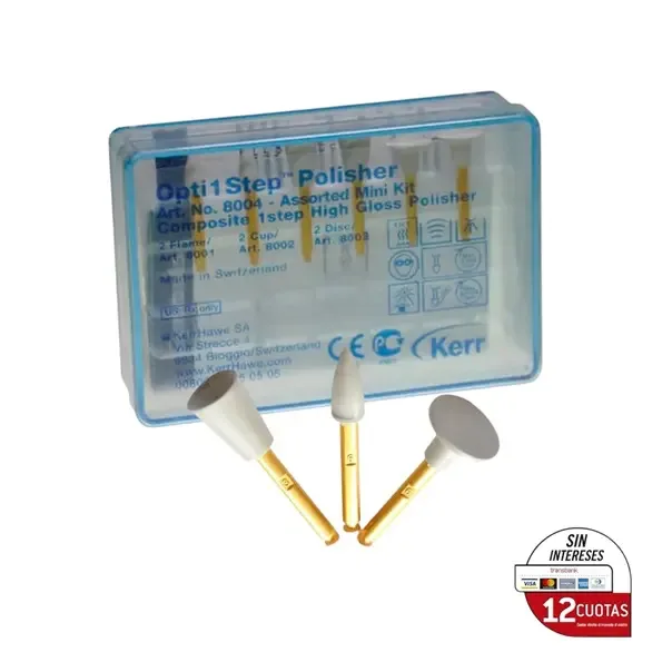 Kerr – Puntas Para Pulido de Resina Kit Opti1step. 6 Unidades.