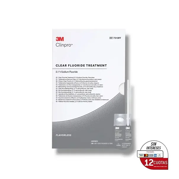 3M Clinpro Clear Flavorless 7210FF 100 Unidades. (Sin Sabor)