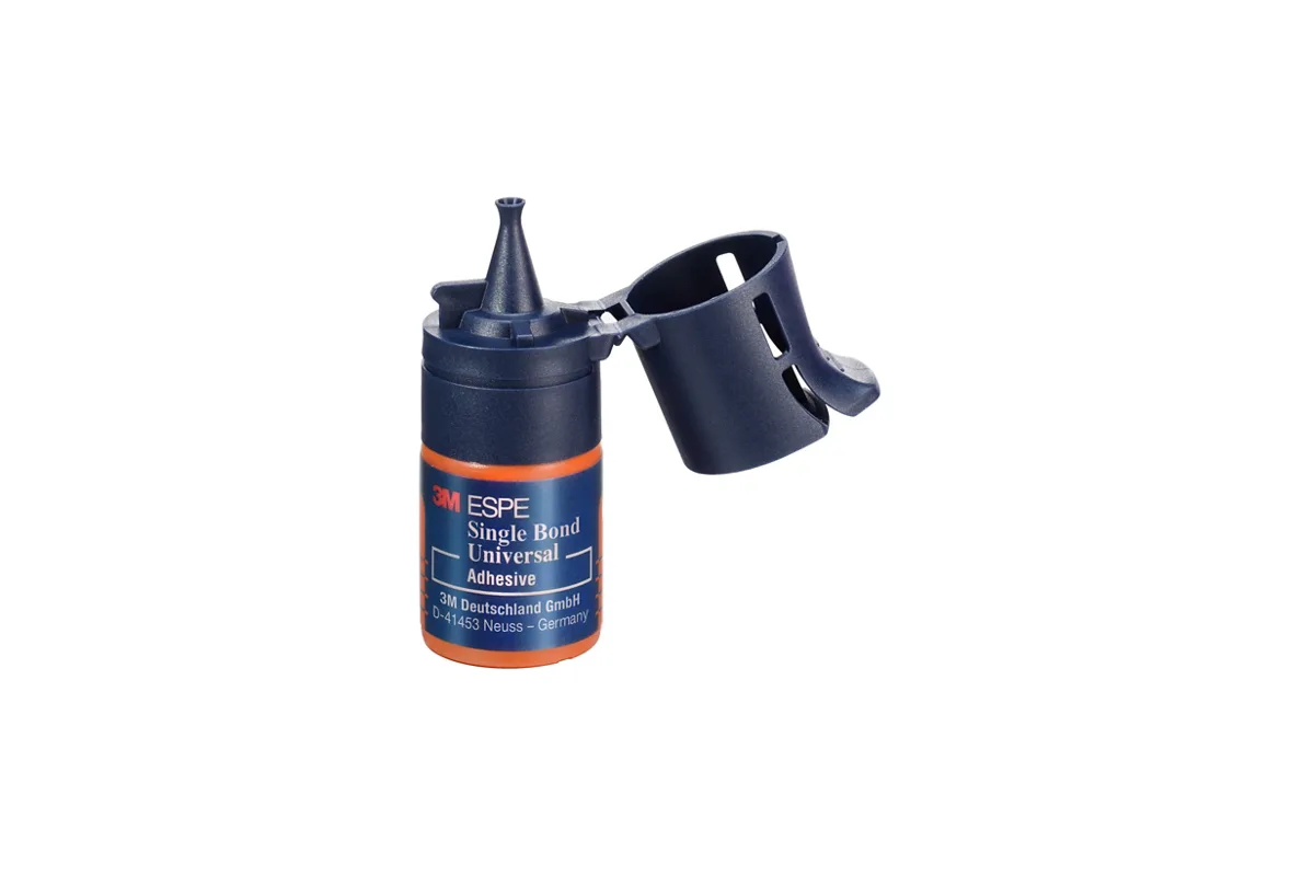 Frasco de adhesivo dental Single Bond Universal 3M con tapa Flip Cap