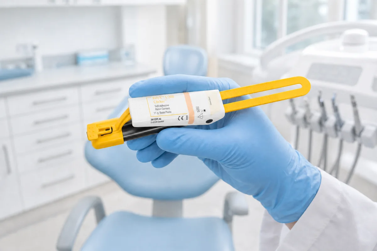 Cemento RelyX U200 en una consulta dental