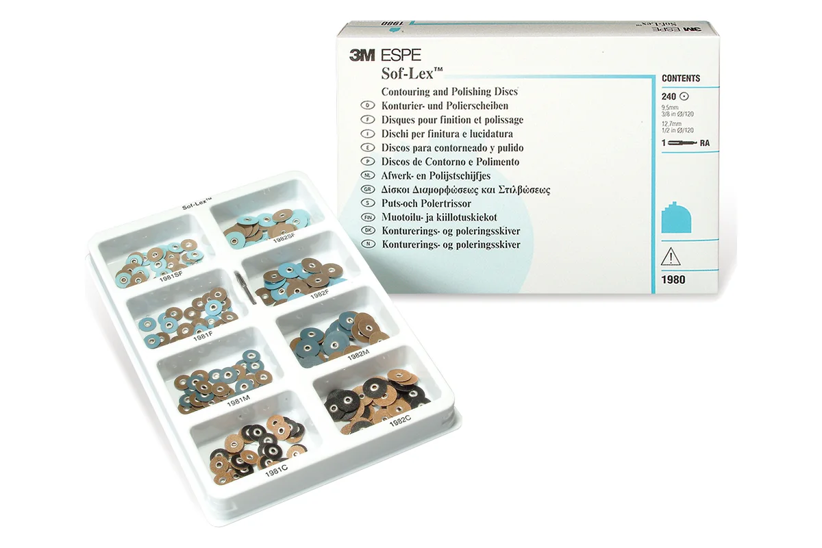 Kit de discos Sof-Lex de 3M con mandril Pop-On